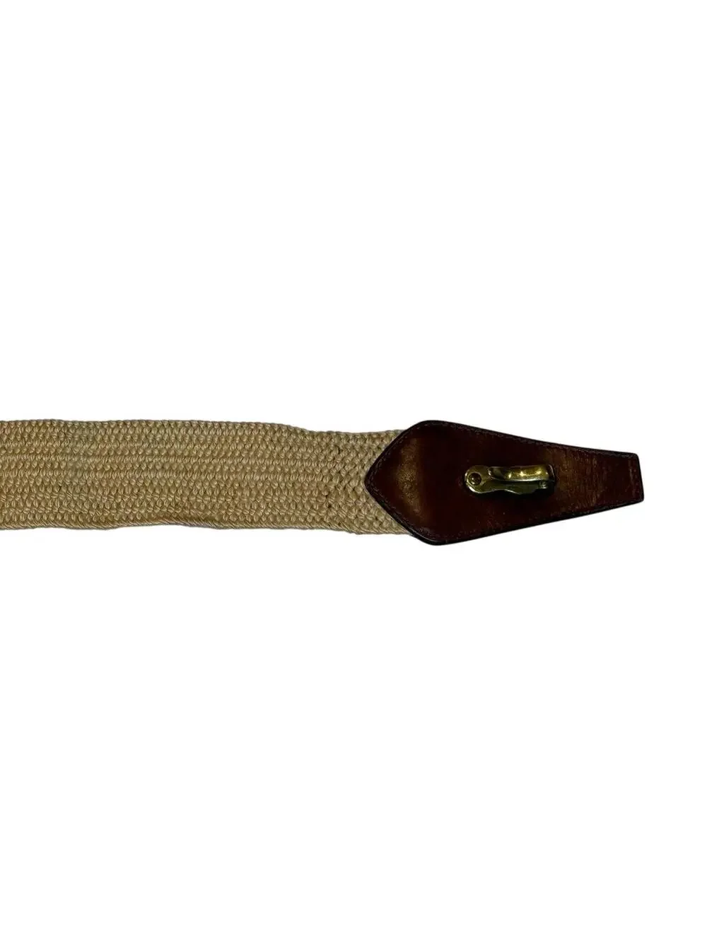 Vintage Handmade Calderon Woven Wonder Belt Leather Accents